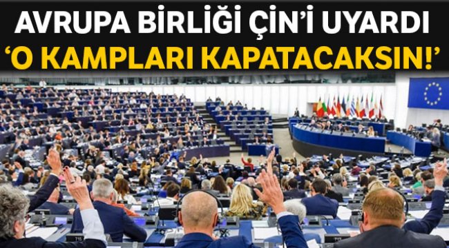 Avrupa Parlamentosundan Çin'e 'kampları kapat' çağrısı