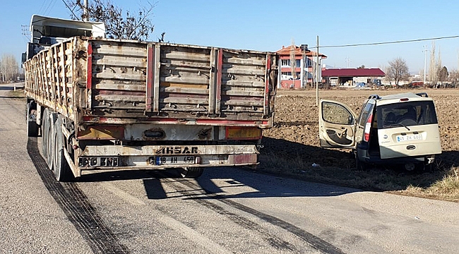 ÇARPIŞMADA BİR KİŞİ YARALANDI