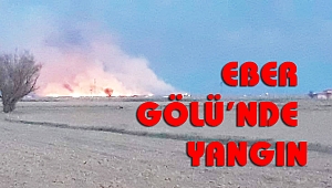EBER GÖLÜ'NDE YANGIN