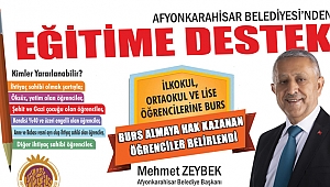 EĞİTİM BURSU ALMAYA HAK KAZANAN ÖĞRENCİLER BELİRLENDİ