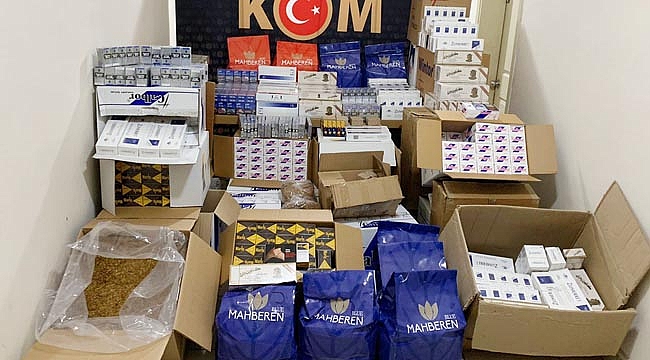 KAÇAK SİGARA DEPOSUNA BASKIN