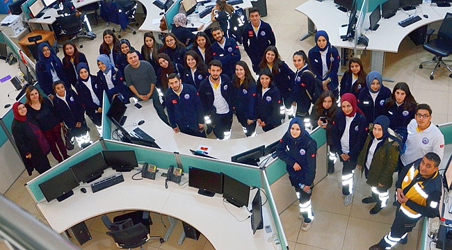 ÖĞRENCİLER 112 ACİL’E TEKNİK GEZİ DÜZENLEDİLER