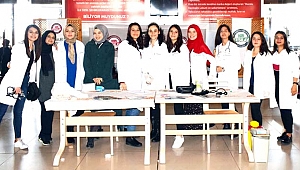 Öğrenciler şeker ve tansiyon ölçümü yaptı