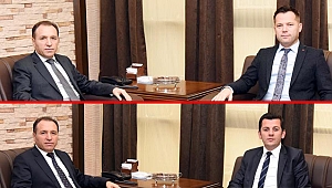 REKTÖR KARAKAŞ KONUKLARINI AĞIRLADI