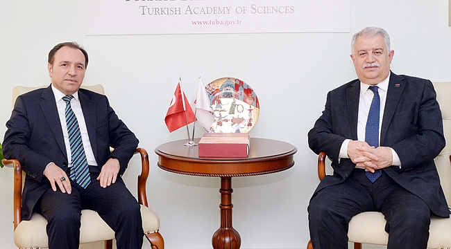 REKTÖR KARAKAŞ TÜBA BAŞKANI ŞEKER’İ ZİYARET ETTİ