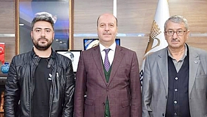 ŞEHİDİN SİLAH ARKADAŞINDAN BAŞKAN BOZKURT'A ZİYARET