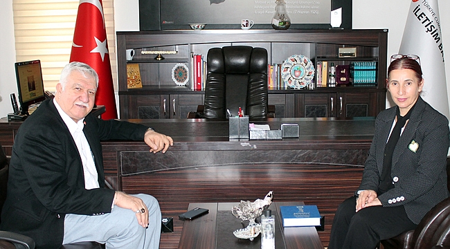 TÜMMER BAŞKANI’NDAN MÜNİRE BURCU’YA ZİYARET