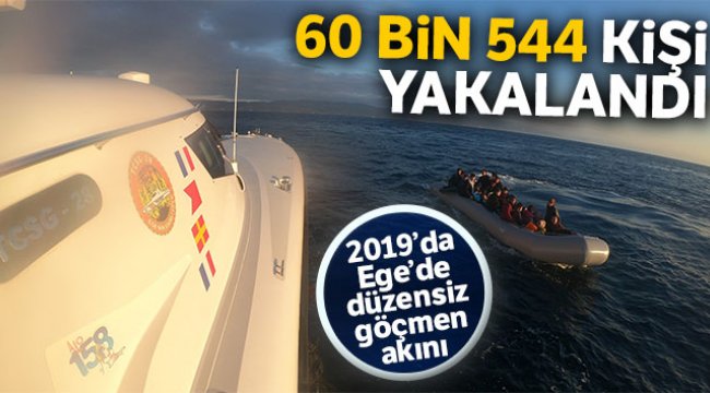 2019’da Ege’de düzensiz göçmen akını yaşandı