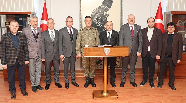ATSO YÖNETİMİ, TUĞGENERAL ALP’İ ZİYARET ETTİ