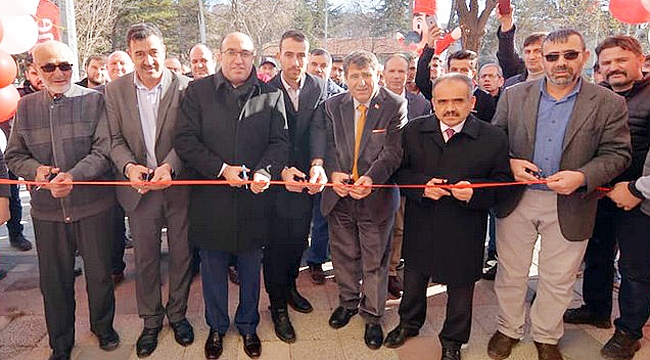 BAŞKAN MUSTAFA ÇÖL İŞ YERİ AÇILIŞINA KATILDI