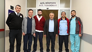 BAŞKAN ZEYBEK YENİ YILA HASTANEDE GİRDİ