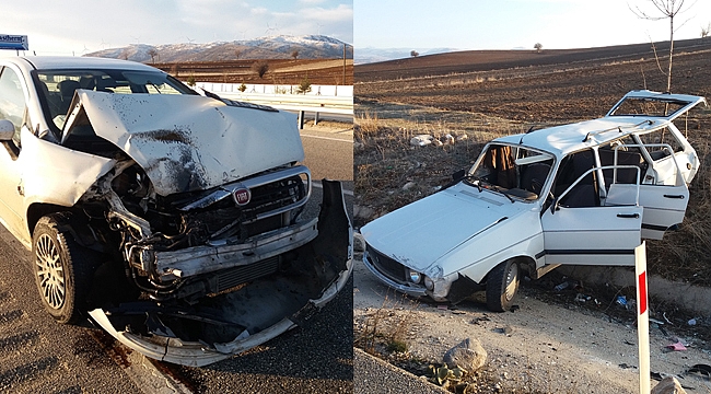 DİNAR'DA TRAFİK KAZASI