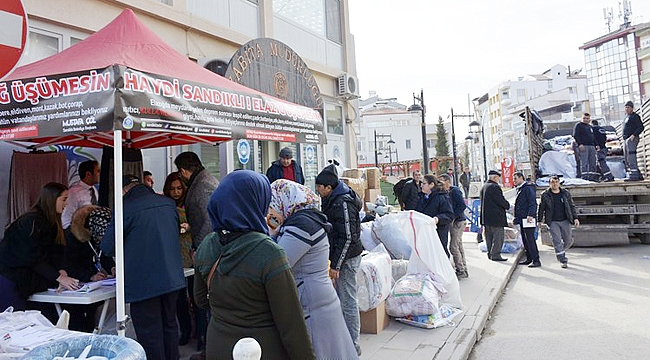 ELAZIĞ İÇİN YARDIMLAR ÇIĞ GİBİ BÜYÜYOR