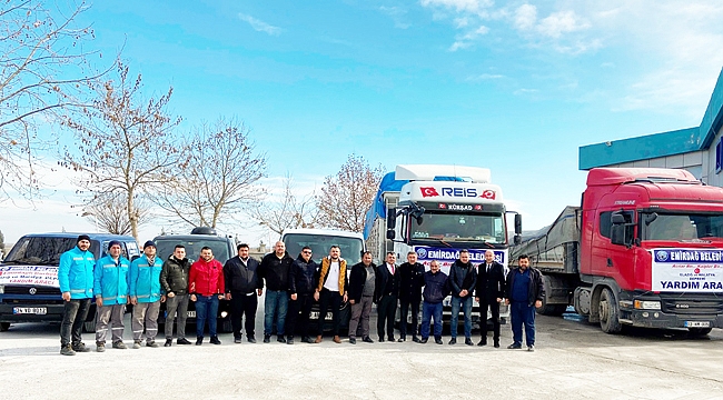 EMİRDAĞ’DAN DEPREM BÖLGESİNE YARDIM