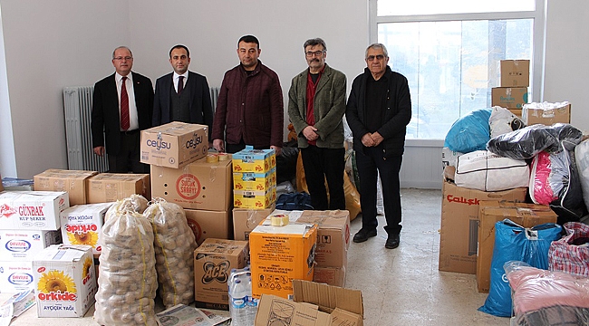 EVCİLER'DEN DEPREM BÖLGESİNE YARDIM