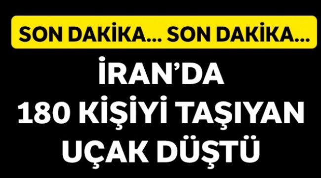 İRAN'DA YOLCU UÇAĞI DÜŞTÜ