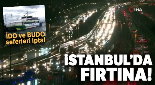 İstanbul yeni haftaya yağmur ve rüzgarla başladı