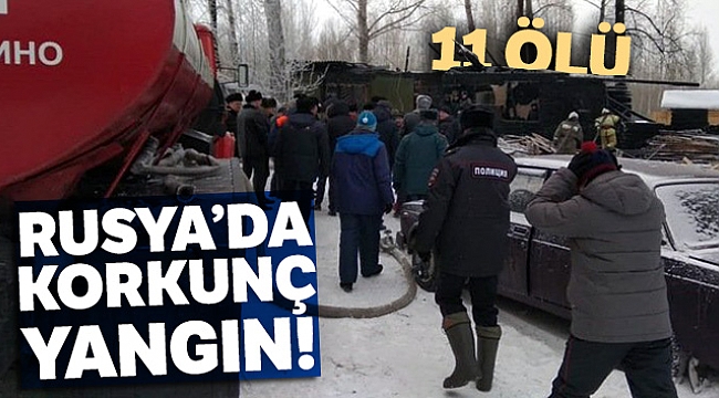 Rusya'da köy evinde yangın: 11 ölü