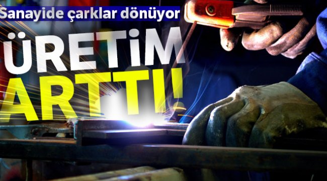 Sanayi üretimi yıllık yüzde 5,1 arttı