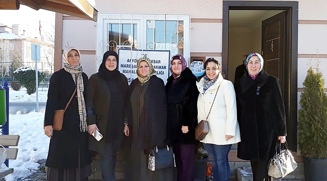 SEVİM ZEYBEK’TEN MAHALLE MUHTARLARINA ZİYARET