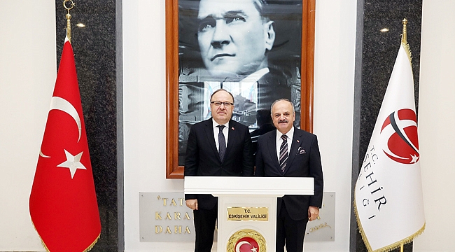 VALİ ÇAKACAK, VALİ TUTULMAZ’I AĞIRLADI