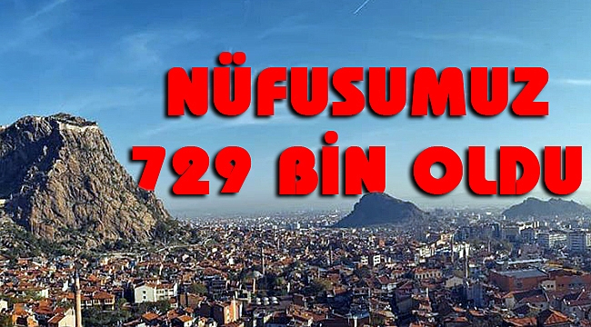 2019 YILI NÜFUSUMUZ 729 BİN