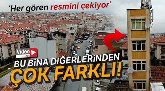 5 katlı ilginç bina, görenleri şaşırtıyor