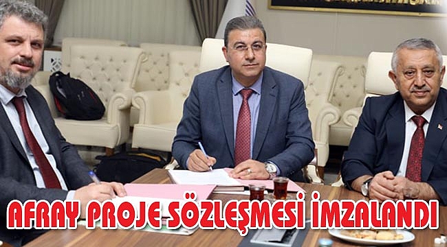 AFRAY BANLİYÖ HATTI PROJE SÖZLEŞMESİ İMZALANDI