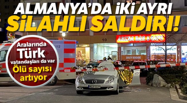 Almanya'daki iki ayrı silahlı saldırıda ölü sayısı 10'a yükseldi