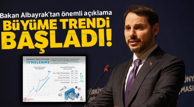 Bakan Albayrak: &#039;Yüzde 8,6’lık artış büyüme trendinin başladığını gösteriyor&#039;