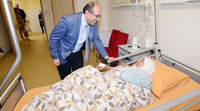 BAŞKAN ÇÖL, HASTA ZİYARETLERİNİ SÜRDÜRÜYOR
