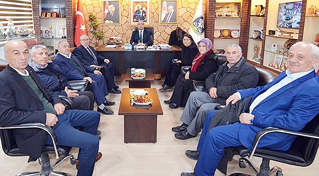 CHP SANDIKLI YÖNETİMİ, BAŞKAN ÇÖL'Ü ZİYARET ETTİ