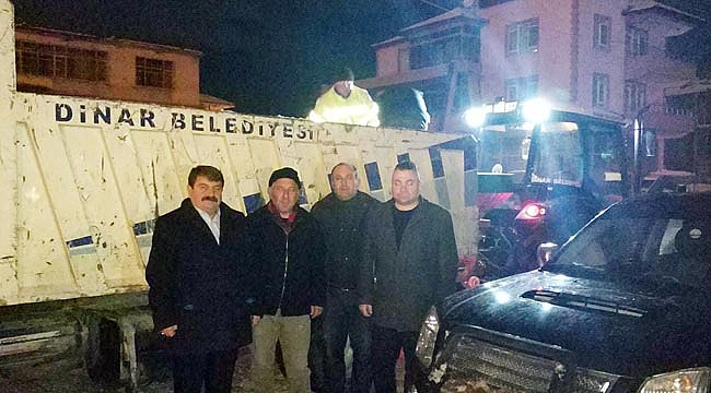 DİNAR’DA TUZLAMA ÇALIŞMASI YAPILDI