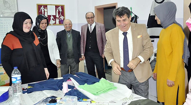 KAYMAKAM TORTOP KURSİYERLERİ ZİYARET ETTİ