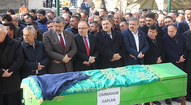 Merhume Kaplan, son yolculuğuna uğurlandı