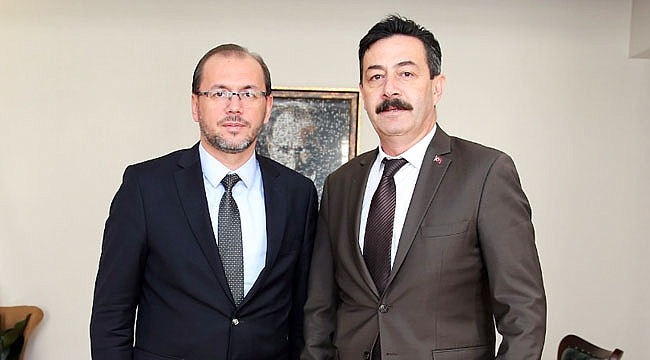 REKTÖR OKUMUŞ'TAN, MÜDÜR TEMİZ'E ZİYARET