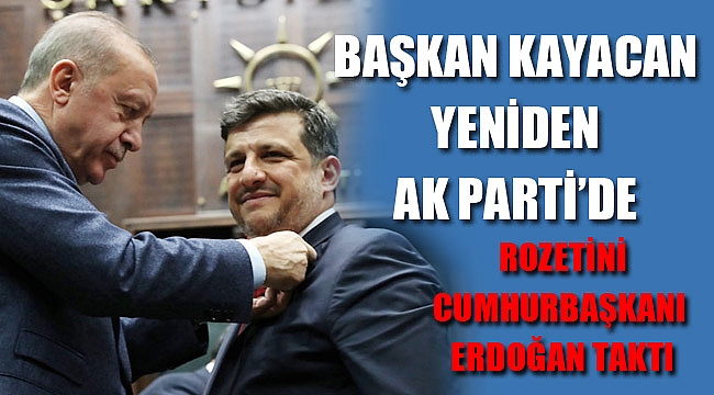 ROZETİ CUMHURBAŞKANI ERDOĞAN TAKTI