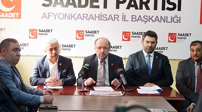 SAADET PARTİSİ KUDÜS İÇİN MEYDANLARDA OLACAK
