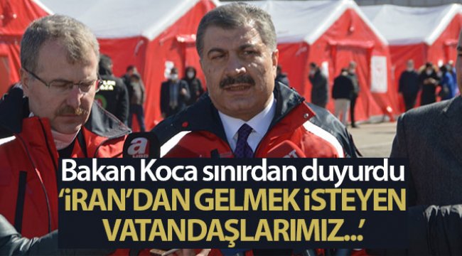 Sağlık Bakanı Koca: 'Kum ve Meşhed geçmişi olan 10 kişiyi ayrı üniteye aldık, yakın takip ediyoruz'