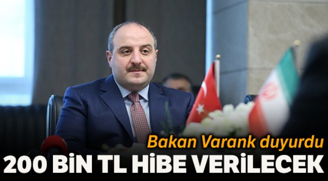 Sanayi ve Teknoloji Bakanı Varank: 'TÜBİTAK Bireysel Genç Girişimci programıyla 200 bin liraya kadar hibe vereceğiz'
