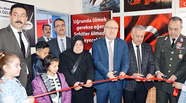 ŞEHİDİMİZİN İSMİ KÜTÜPHANEDE YAŞAYACAK
