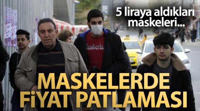 Tıbbi maskede fiyat patlaması