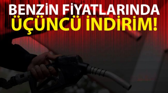 Akaryakıta üçüncü indirim