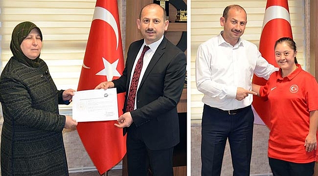 AMATÖR SPORA KATKI VERENLERE TEŞEKKÜR BELGESİ