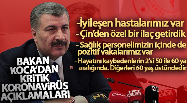 Bakan Koca'dan flaş açıklamalar!