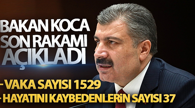 BAKAN KOCA RAKAMLARI AÇIKLADI
