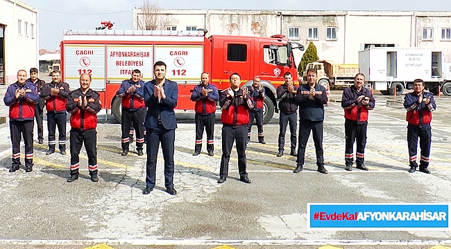 BELEDİYE PERSONELİNDEN SAĞLIKÇILARA DESTEK