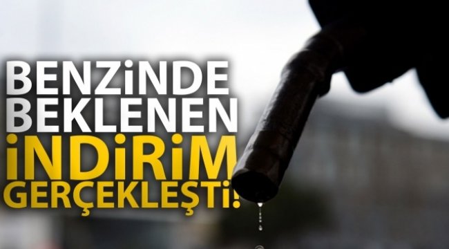 Benzinde beklenen indirim gerçekleşti