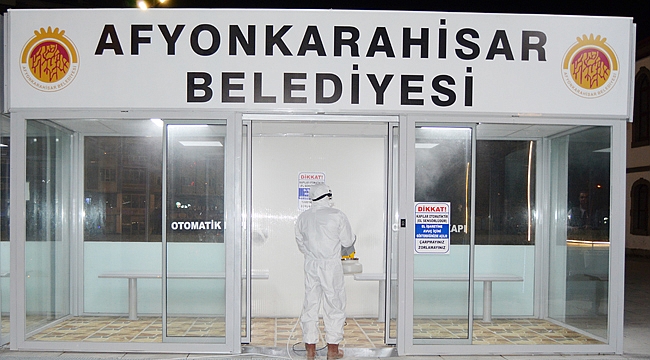 DEZENFEKTE ÇALIŞMALARI ARALIKSIZ SÜRÜYOR