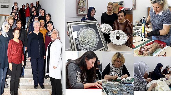 GELENEKSEL EL SANATLARINI ÖĞRENİYORLAR